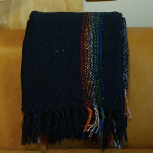 Rainbow Navy Blanket/Throw - Picture 4 of 4